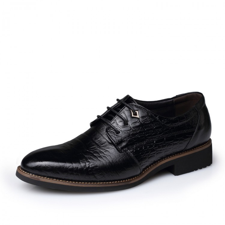 Men's Leather Shoes Serpentine Pattern